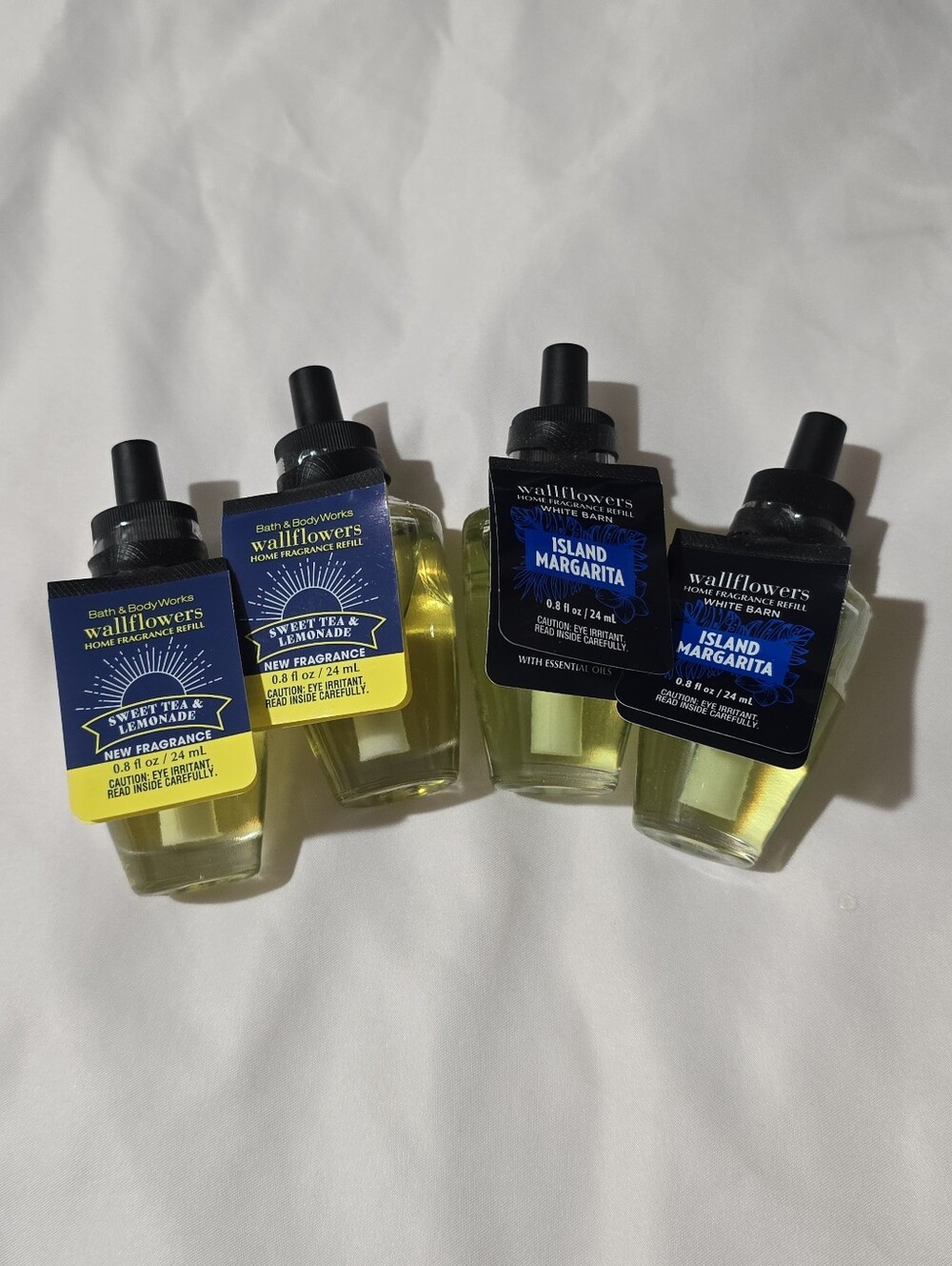 NWT White Barn Wallflowers Home Fragrance Refill Perfum Assorted Scents 4pcs